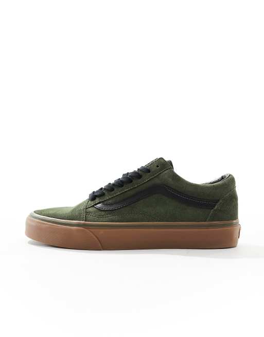 Moss green best sale vans old skool