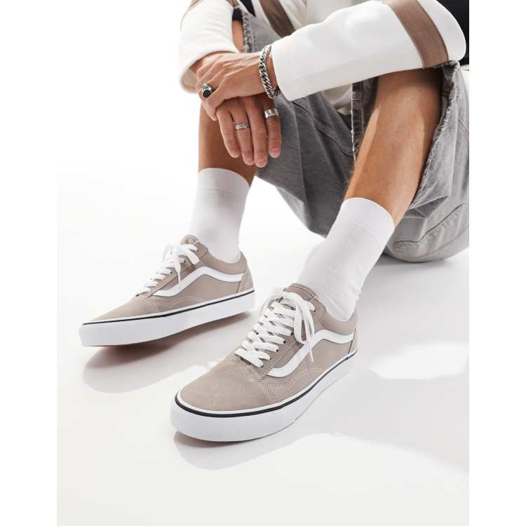 Vans old skool trainers in light grey ASOS