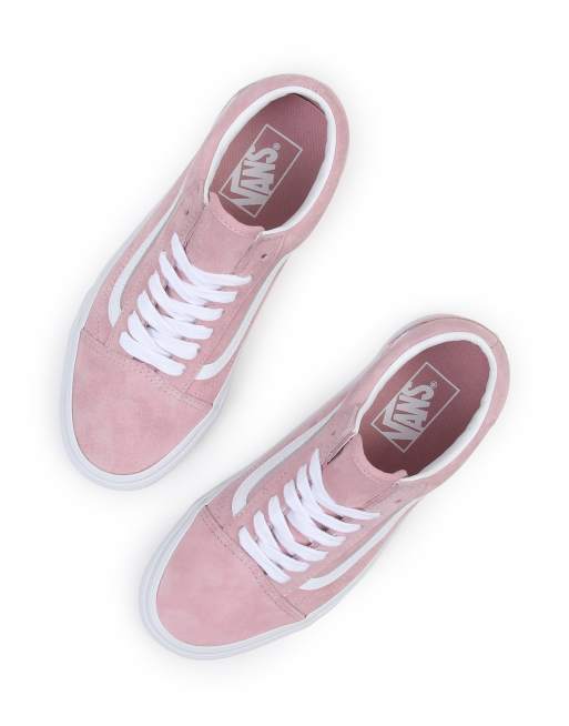 Light pink suede vans hotsell