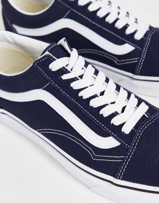 Vans Old Skool trainers in navy, 3 of 4