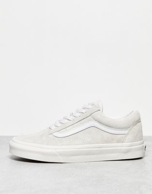  Old Skool trainers in off white suede