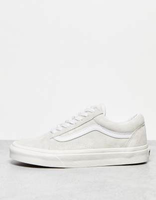 Vans Old Skool trainers in off white suede-Neutral