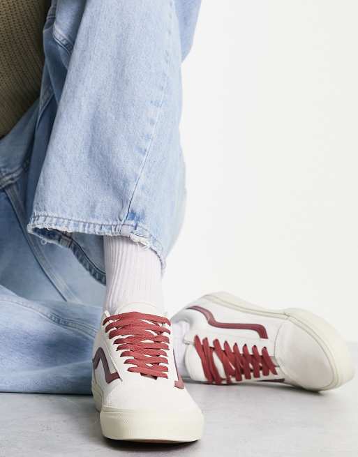 Vans Old Skool trainers in off white with vintage pop ASOS