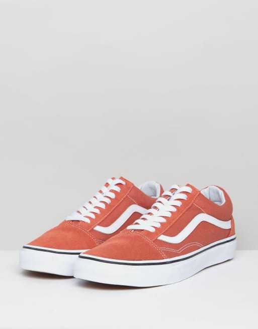 Vans Old Trainers In Orange VA38G1QSP | ASOS