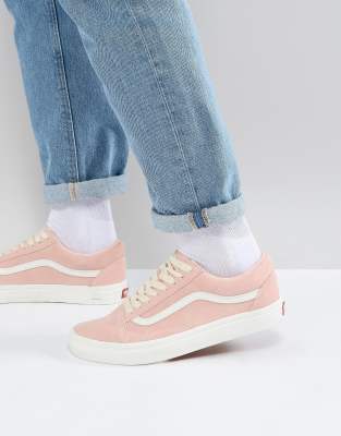 pink teal vans