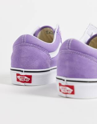 purple low top vans