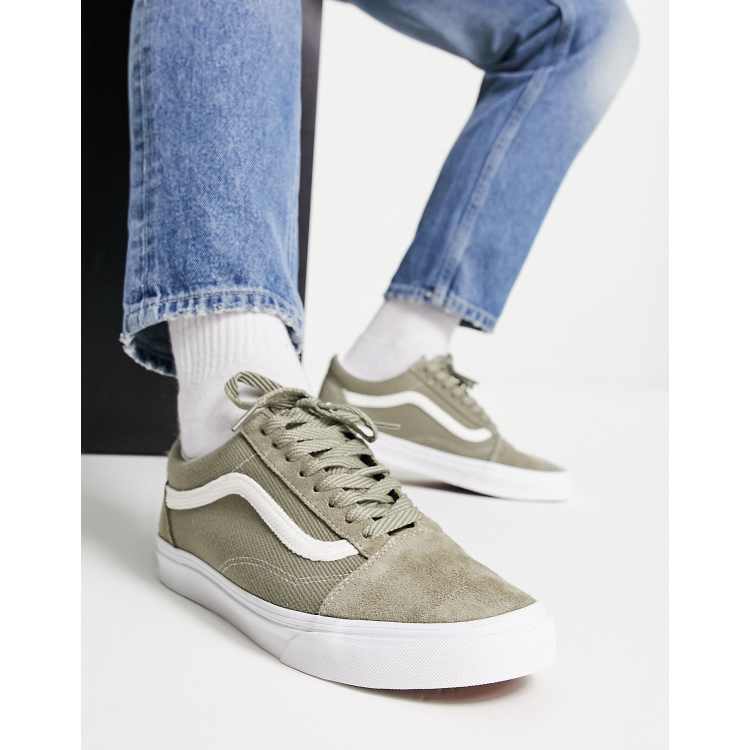 Vans grey sale old skool trainers