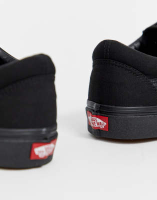 vans old skool trainers in triple black