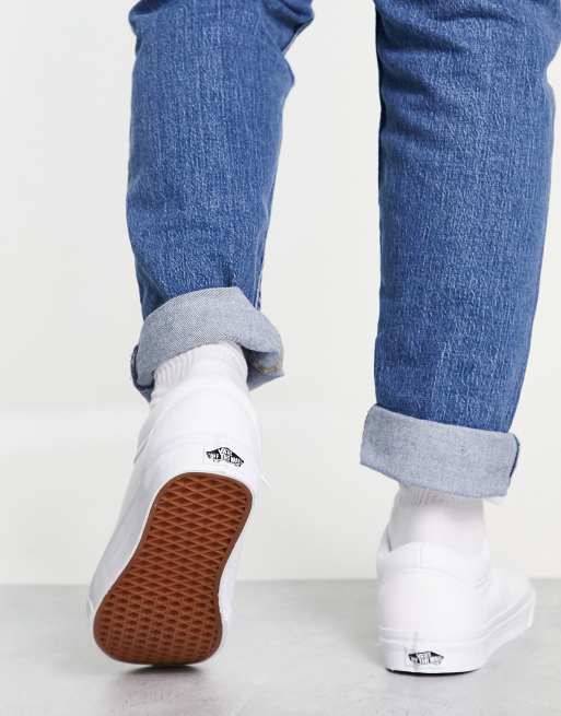 White vans store jeans