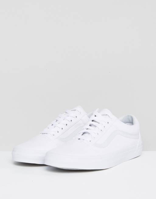 Vans old skool trainers in cheap white vd3hw00