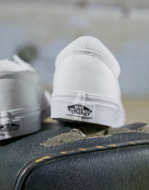 Vans Old Skool trainers in white ASOS