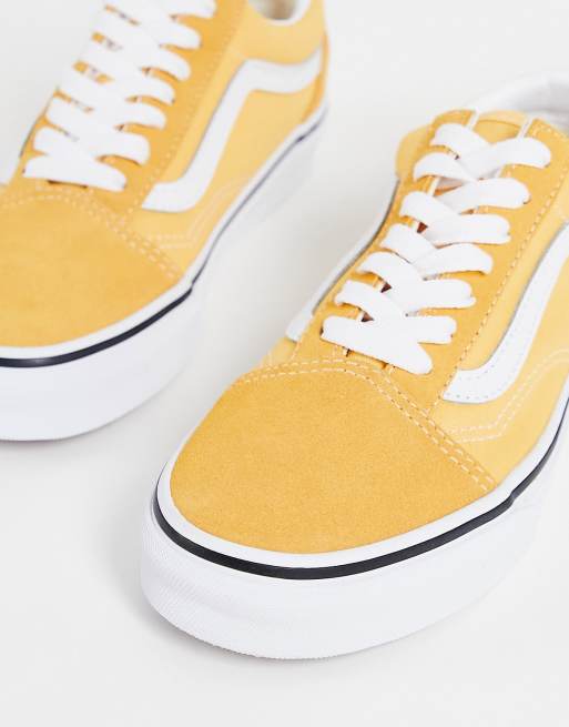 Vans Old Skool trainers in yellow and white ASOS