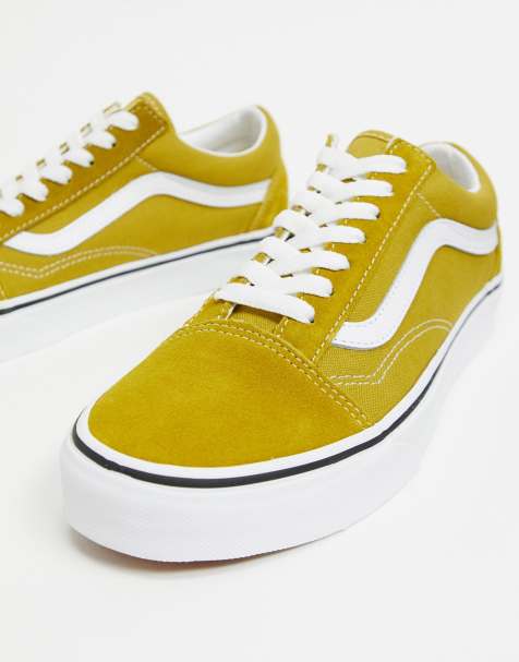 Vans Old Skool trainers in yellow - view 1