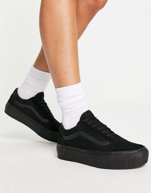 Vans noir 2025 semelle noir