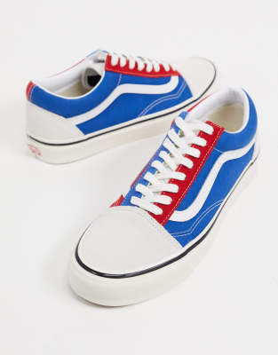 vans old skool blue red