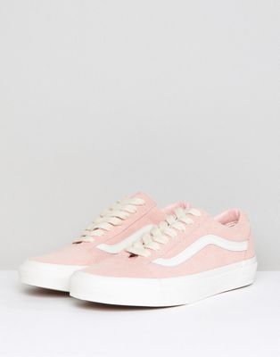 vans authentic suede and gum pink trainers