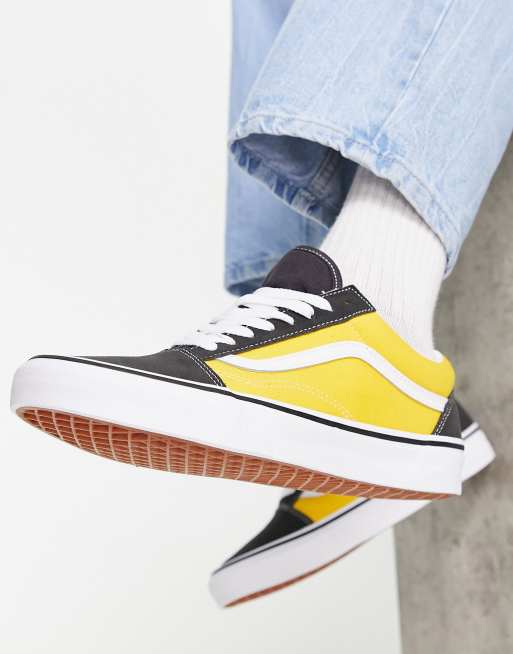 Vans jaune clearance noir