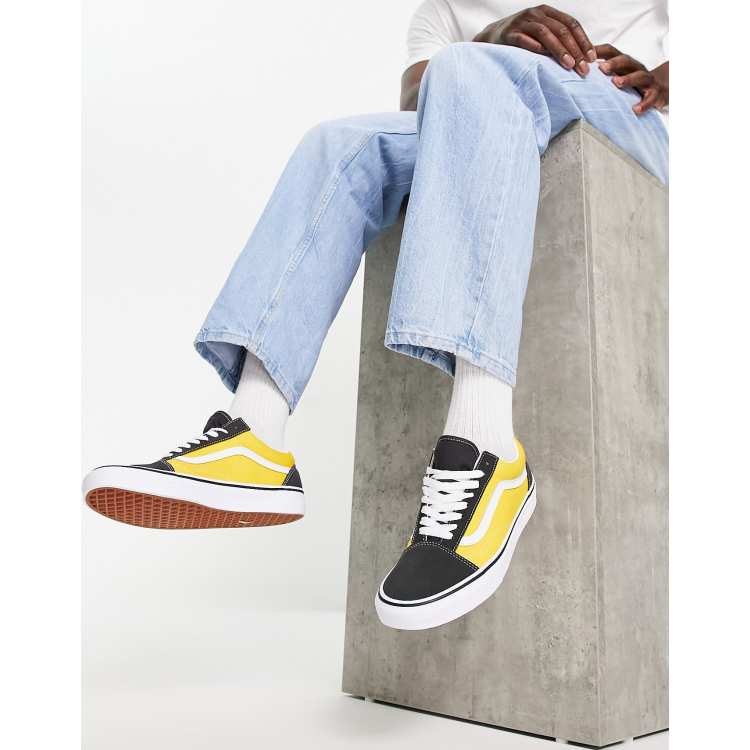 Vans old skool store yellow and black