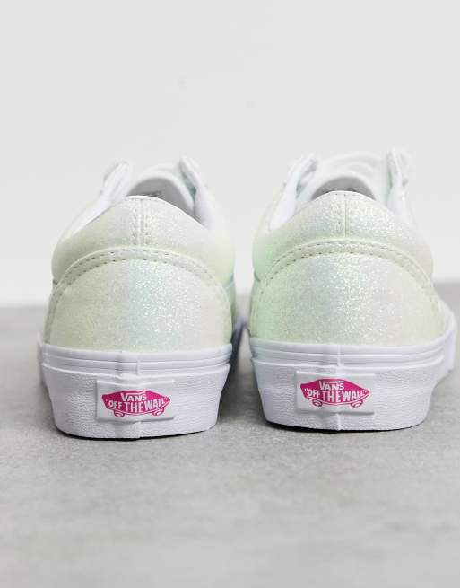 Vans Chunky Glitter Old Skool Sneaker in White