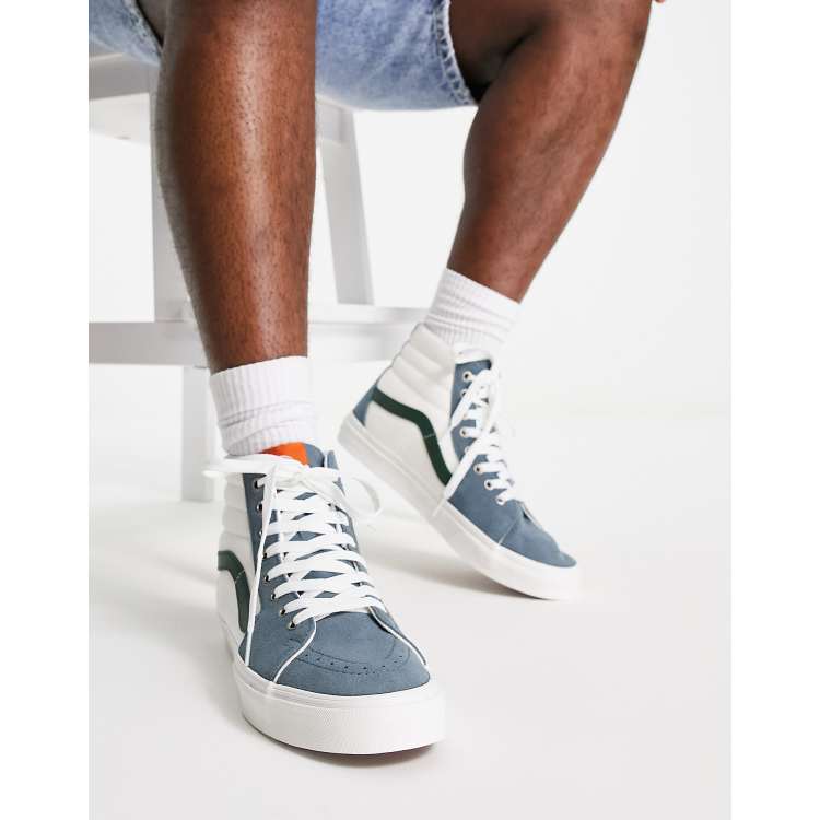 stromen kiem biologisch Vans Old Skool Varsity Canvas sneakers in blue and green | ASOS