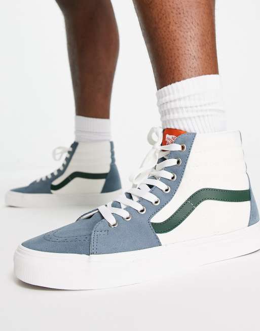 Vans Skool Varsity Canvas sneakers in blue and green | ASOS