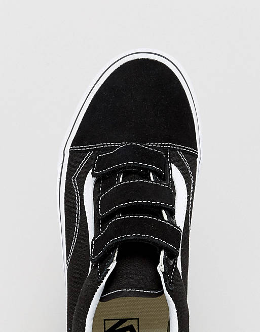 Vans Old Skool Velcro Sneakers In Black VA3D29OIU | ASOS