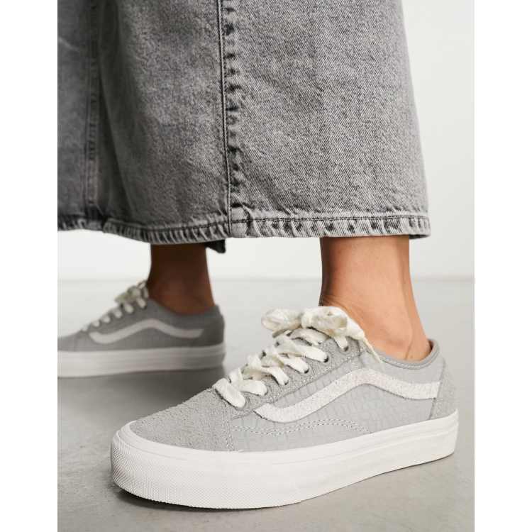 Vans Old Skool VR3 Sneakers affusolate grigie in camoscio con