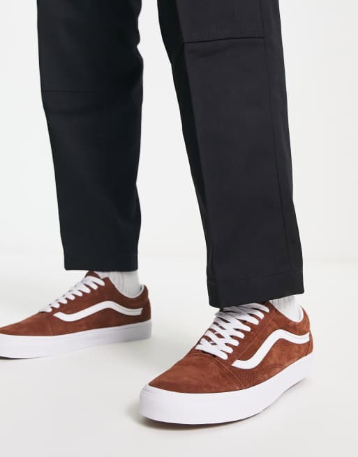 vans old skool wildleder braun