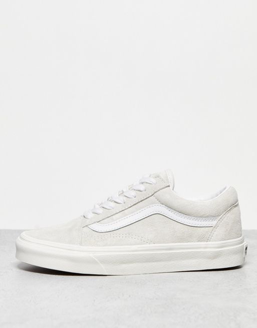 Vans – Old Skool – Zamszowe buty sportowe w kolorze złamanej bieli