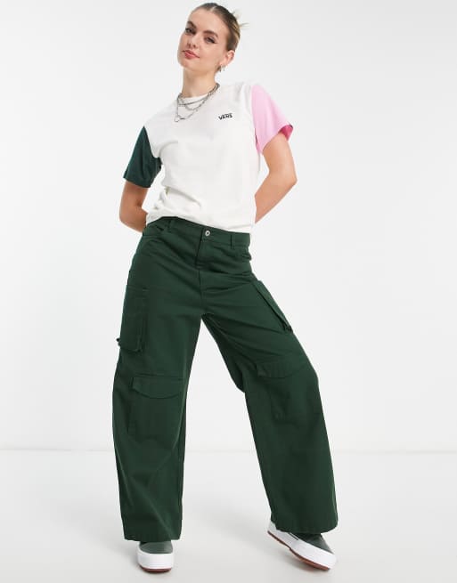 Vans on sale pants Pink