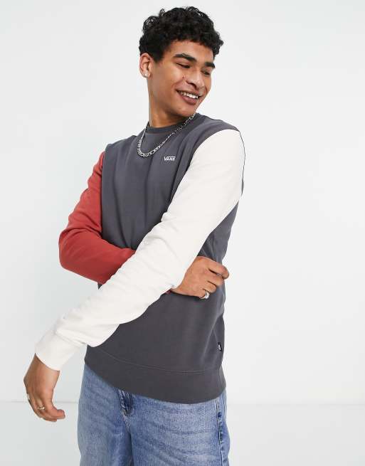 Vans Opposite long sleeve crew neck sweatshirt in multi