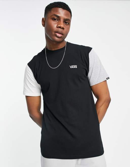 Vans opposite short sleeve t-shirt in black and white 