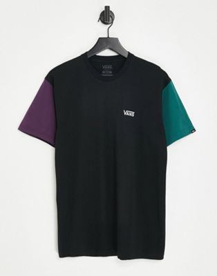 Vans Opposite short sleeve t-shirt in black/purple - ASOS Price Checker