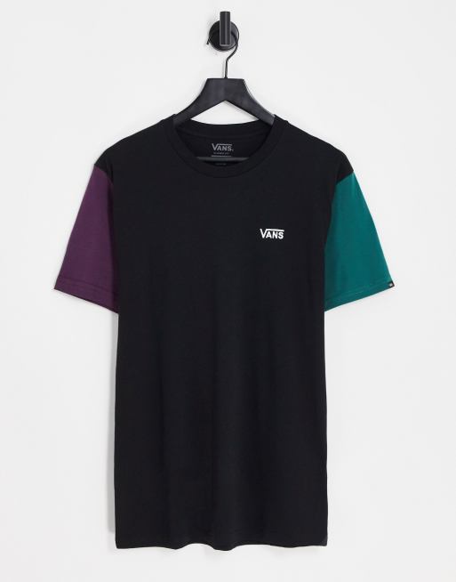 Vans - Opposite - T-shirt i sort/grøn/lilla - Kun hos ASOS 