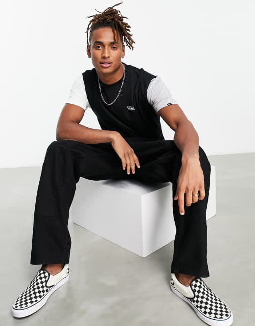 Vans Opposite t-shirt black and grey - Exclusive at ASOS | ASOS