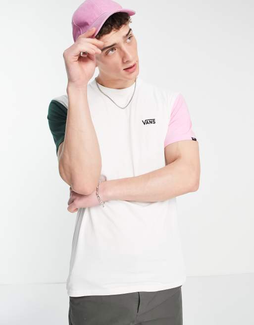 Vans – Opposite – T-Shirt in Weiß und Rosa , 2 von 4