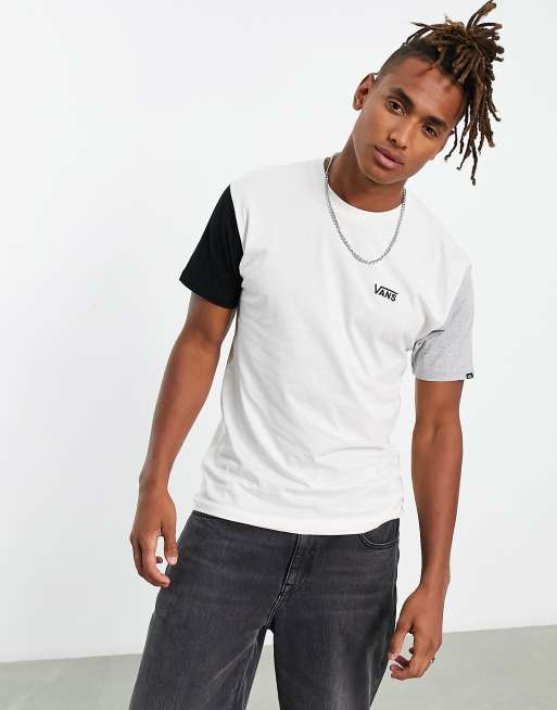 Vans - Opposite - T-shirt in wit, grijs en zwart, Exclusief bij ASOS 