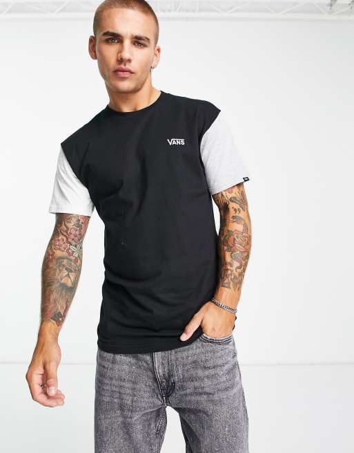 Vans - Opposite - T-shirt in zwart met grijs, Exclusief bij ASOS 