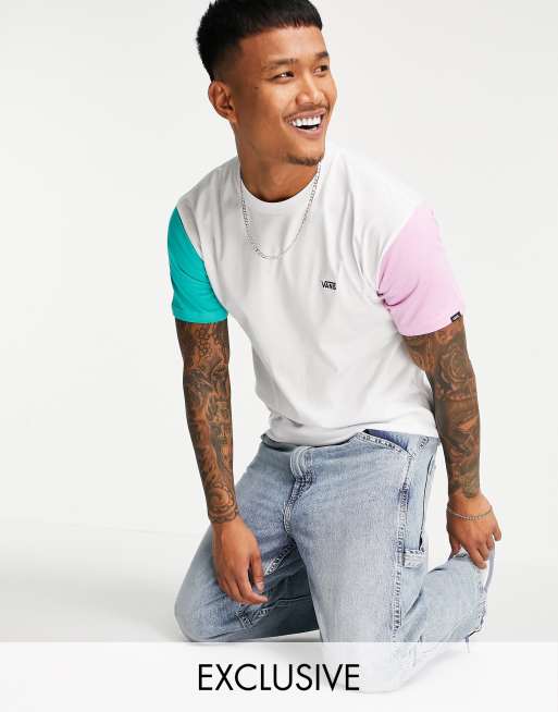 Vans – Opposite – Vit t-shirt, endast hos ASOS