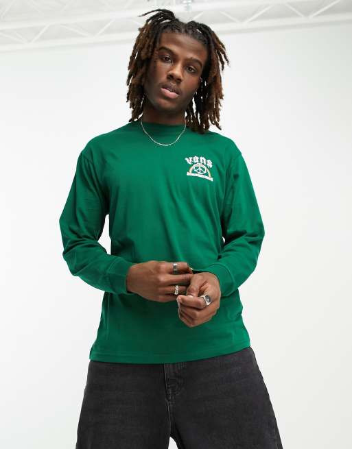 Vans green 2024 long sleeve