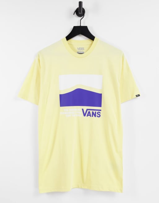 White and hot sale yellow vans shirt