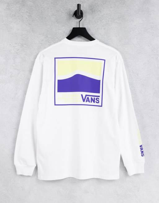 Vans Original DNA sidestripe back print long sleeve t-shirt in - Main Image