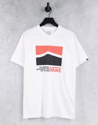 T-shirts et débardeurs Vans - Original DNA - T-shirt à bandes latérales - Blanc
