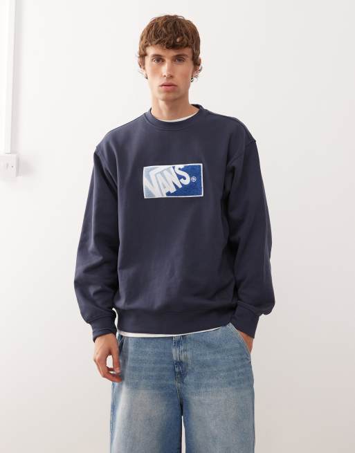 Vans - Original Standards - Felpa girocollo color notte parigina bicolore