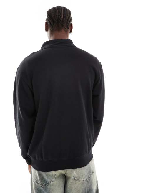 Vans - Original Standards - Oversized fleece met 1/4 rits in zwart, 4 van 4