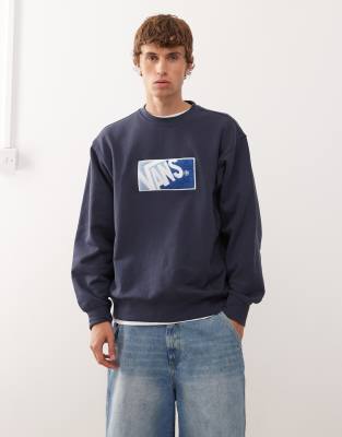 Original Standards - Pull ras de cou bicolore - Nuit parisienne - Vans - Modalova