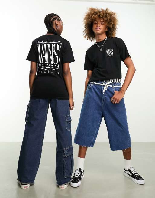 Vans off hot sale the wall denim