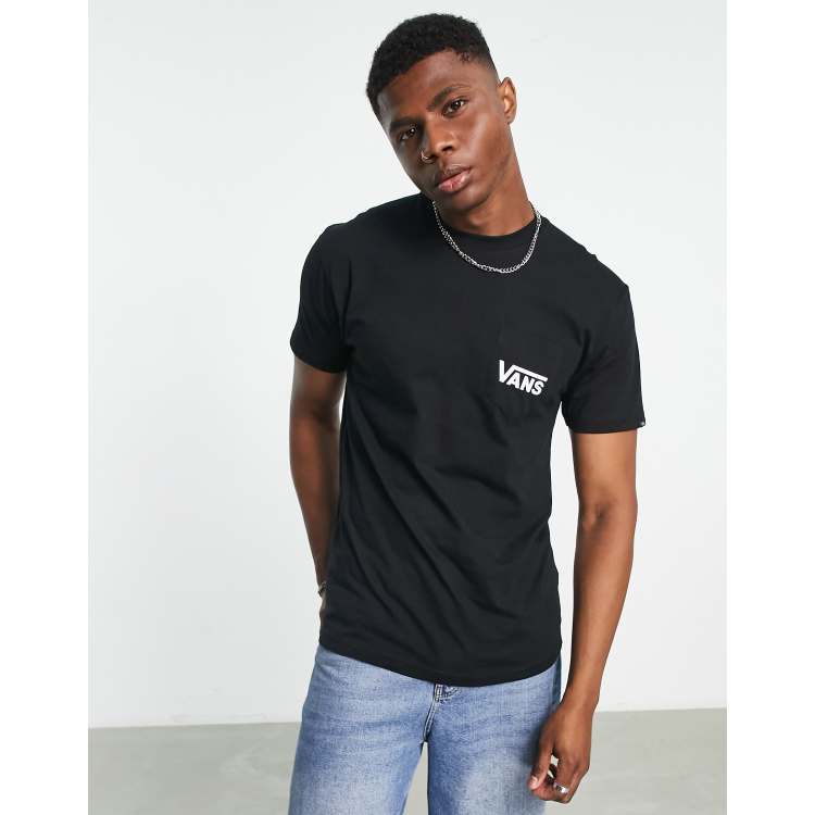 Mens black cheap vans t shirt