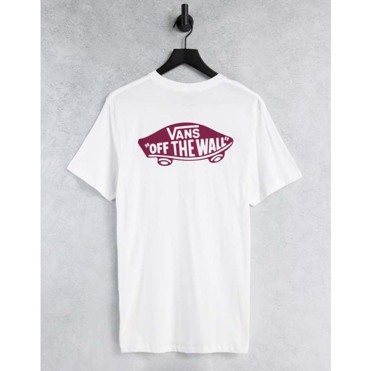 Vans t shop shirt white red