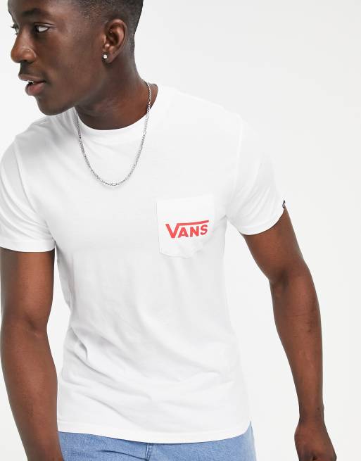 T shirt shop vans blanc